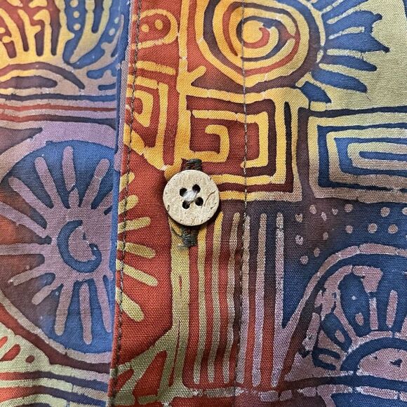 Vintage‎ Mens Hawaiian Shirts (LOT OF 2) The Territory Ahead Size Large Colorful - Picture 15 of 16